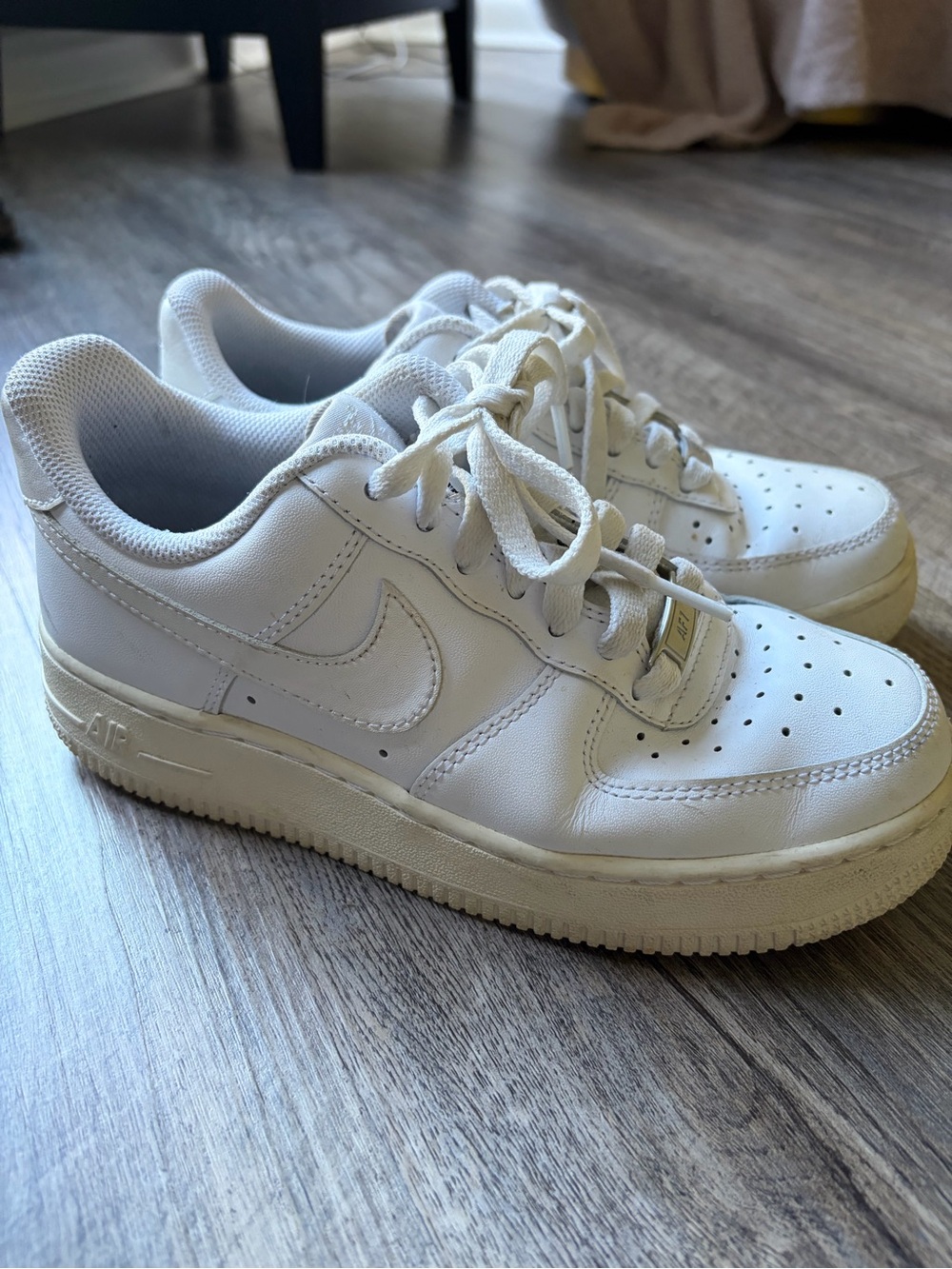Nike White Air Force ones US6